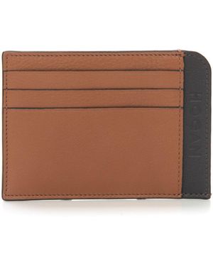 Hogan Porta carte di credito Marrone-nero Pelle