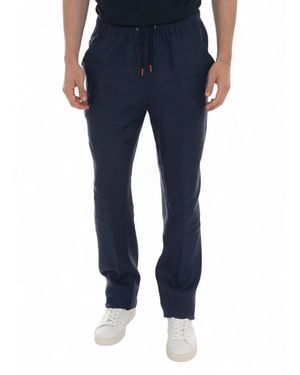 Kiton Pantalaccio in lino - Blu