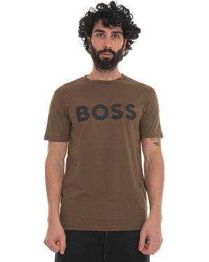 BOSS T-shirt girocollo - Verde