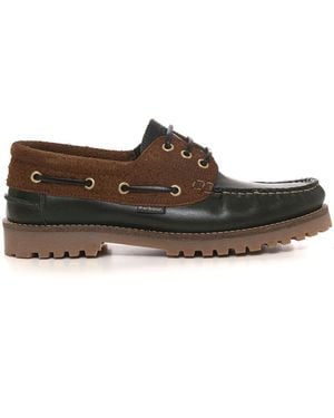 Barbour Mocassino bimateriale - Marrone
