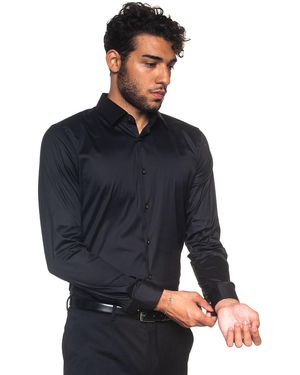 BOSS Camicia classica da uomo Herwing - Nero