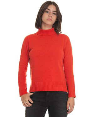 Quality First Maglia in lana - Rosso