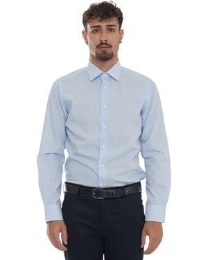 Carrel Camicia classica da uomo - Blu