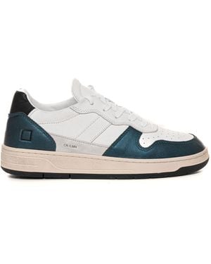 Date Sneakers con lacci Court 2.0 laminated - Blu