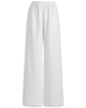 Scanlan Theodore Rope Jacquard Soft Trouser - White