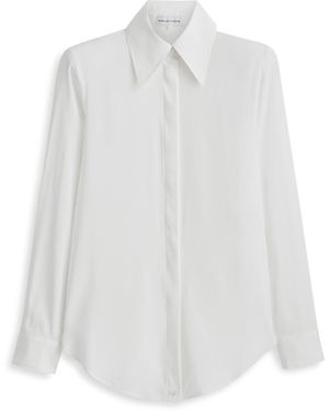 Scanlan Theodore Silk Shoulder Pad Shirt - White