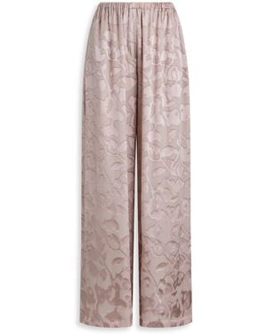 Scanlan Theodore Silk Burnout Satin Trouser - Multicolor