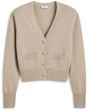 Scanlan Theodore Cashmere V Neck Cardigan - Natural