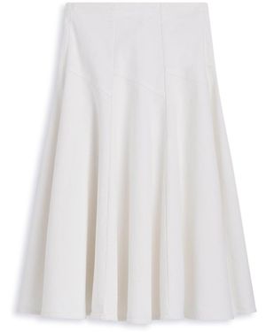 Scanlan Theodore Denim Panel Skirt - White