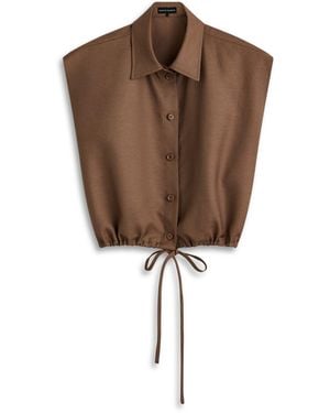 Scanlan Theodore Cargo Crop Shirt - Brown