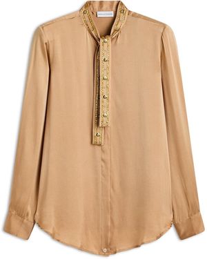 Scanlan Theodore Silk Chain Shirt - Natural