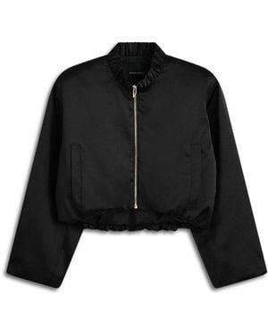 Scanlan Theodore Satin Bomber - Black