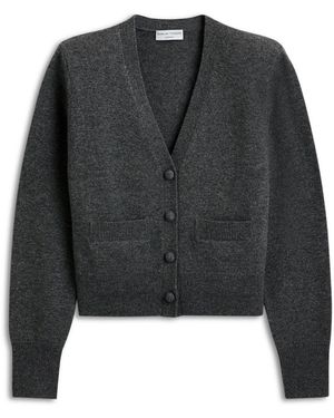 Scanlan Theodore Cashmere V Neck Cardigan - Black