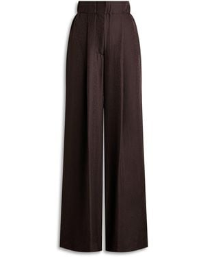 Scanlan Theodore Silk Jacquard Trouser - Brown