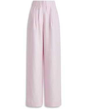 Scanlan Theodore Linen Soft Pleat Trouser - Pink