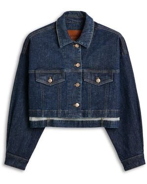Scanlan Theodore Denim Cropped Jacket - Blue