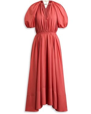 Scanlan Theodore Gingham Voile Dress - Red