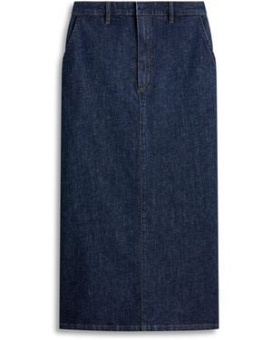 Scanlan Theodore Denim Tailored Skirt - Blue