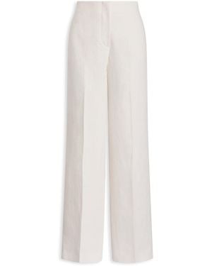 Scanlan Theodore Linen Mid Rise Trouser - White