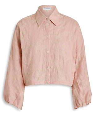 Scanlan Theodore Linen Cornelli Shirt - Pink