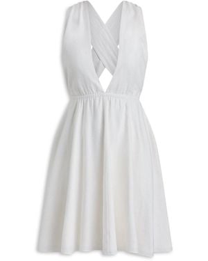 Scanlan Theodore Linen Halter Mini - White