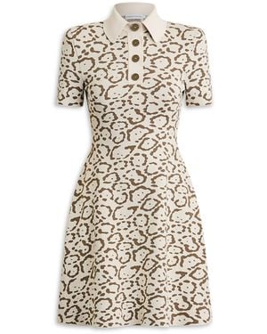 Scanlan Theodore Crepe Knit Jacquard Mini - White
