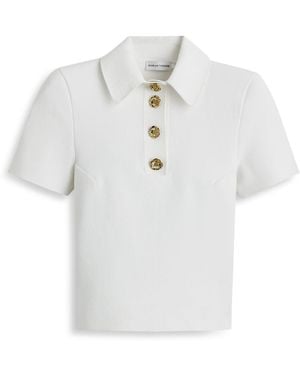 Scanlan Theodore Crepe Knit Poppy Shirt - White
