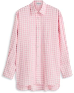 Scanlan Theodore Gingham Linen Shirt - Pink