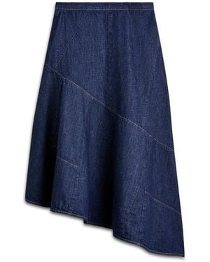 Scanlan Theodore Denim Asymmetrical Skirt - Blue