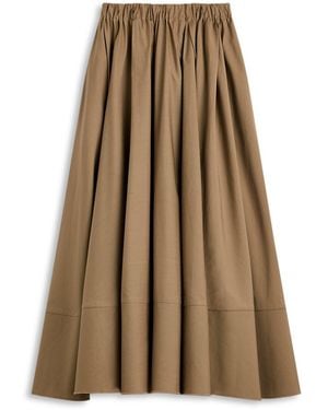 Scanlan Theodore Parachute Cotton Bonded Skirt - Natural