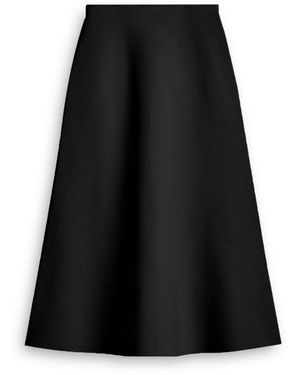 Scanlan Theodore Crepe Knit Soft Hem Skirt - Black