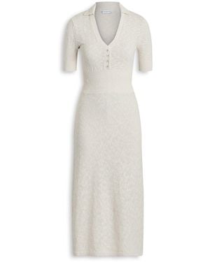 Scanlan Theodore Textured Shirt Dress - White
