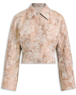 Scanlan Theodore French Damask Floral Jacket - Natural