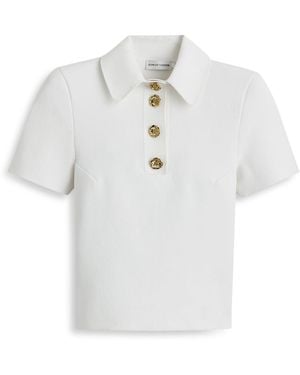 Scanlan Theodore Crepe Knit Poppy Shirt - White
