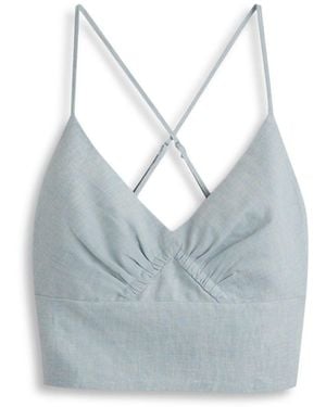 Scanlan Theodore Linen Camisole - Blue