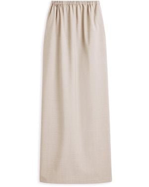 Scanlan Theodore Soft Long Pencil Skirt - White