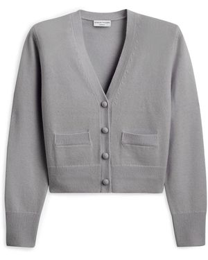 Scanlan Theodore Cashmere V Neck Cardigan - Gray