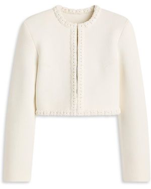 Scanlan Theodore Crepe Knit Daisy Jacket - White