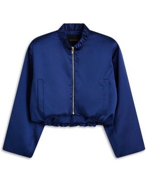 Scanlan Theodore Satin Bomber - Blue