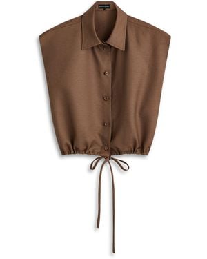 Scanlan Theodore Cargo Crop Shirt - Brown