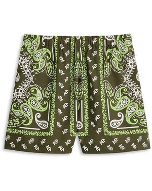 Scanlan Theodore Parachute Cotton Bandana Short - Green