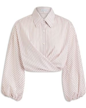 Scanlan Theodore Stripe Voile Shirt - White