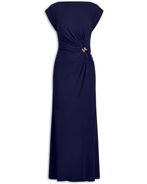 Scanlan Theodore Turban Ring Dress - Blue