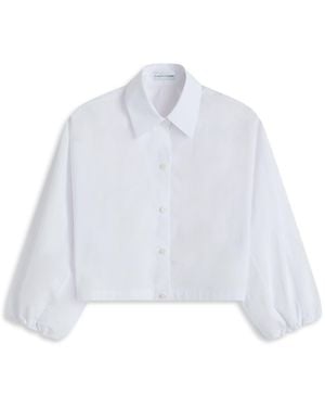 Scanlan Theodore Parachute Cotton Gather Shirt - White