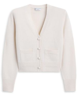 Scanlan Theodore Cashmere V Neck Cardigan - White