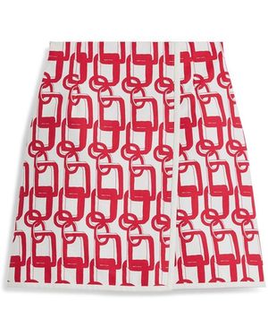 Scanlan Theodore Chain Print Wrap Skirt - Red