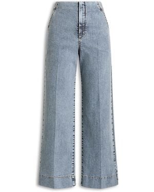 Scanlan Theodore Denim Cropped Jean - Blue