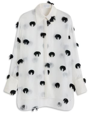 Scanlan Theodore French Pom Pom Shirt - White