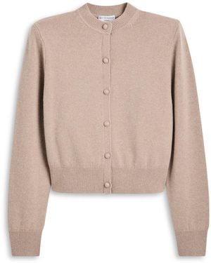 Scanlan Theodore Cashmere Shoulder Pad Cardigan - Natural