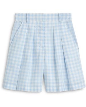Scanlan Theodore Gingham Short - Blue